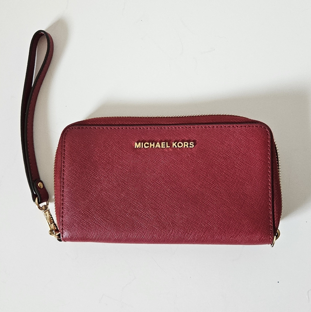 Michael Kors Wristlet Wallet Red